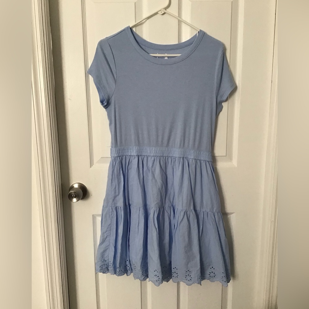 Wonder Nation Light Blue Casual Kids Dress